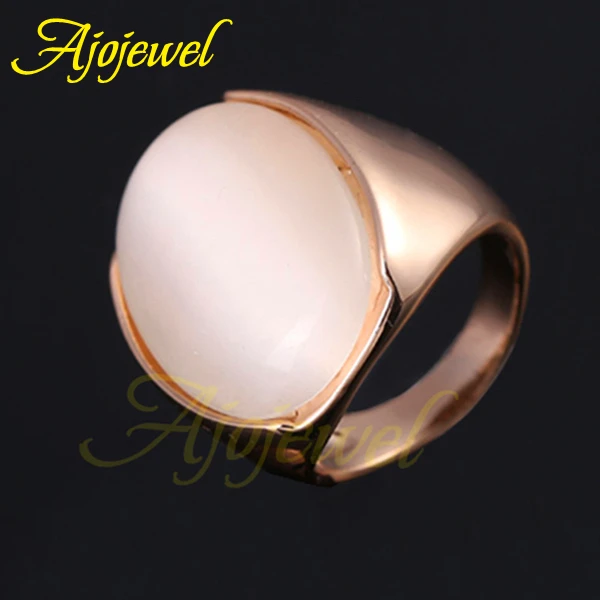 Size 7-10 Ajojewel Brand Unisex Luxury Large Oval Opal Ring Stone Jewelry