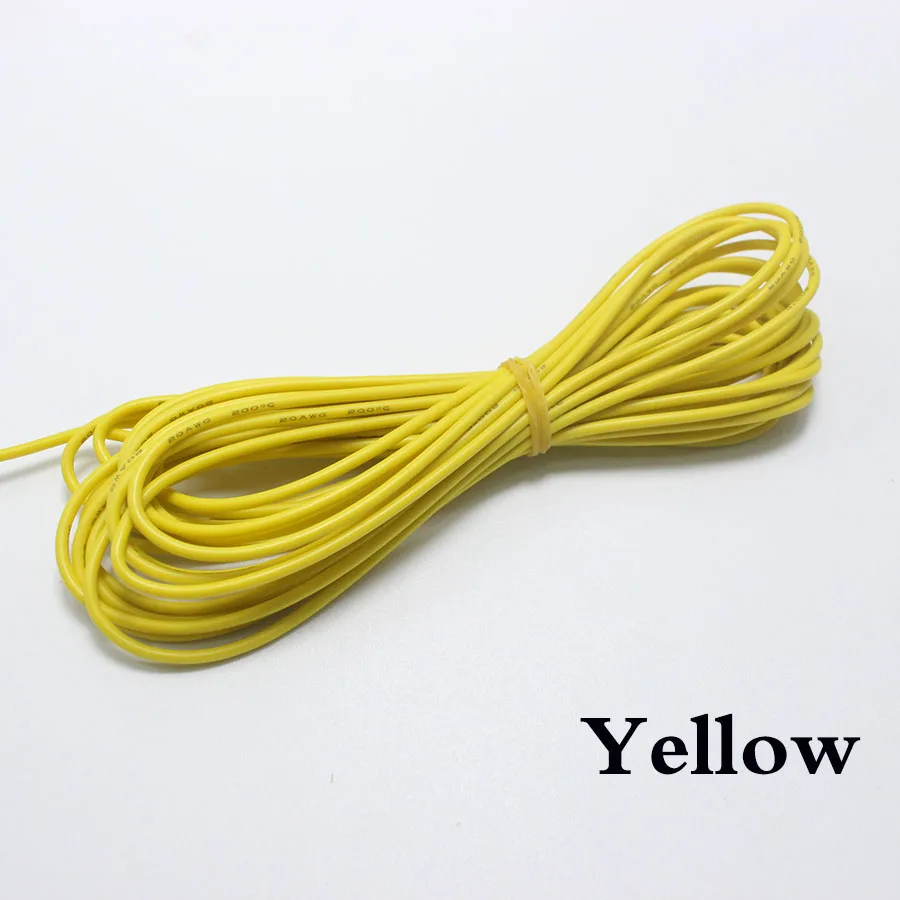 1metre 18AWG Soft Silicone Cable 0.75mm2 Ultra Flexiable Test Line Wire Red Black Blue White Yellow Green Orange Brown Grey