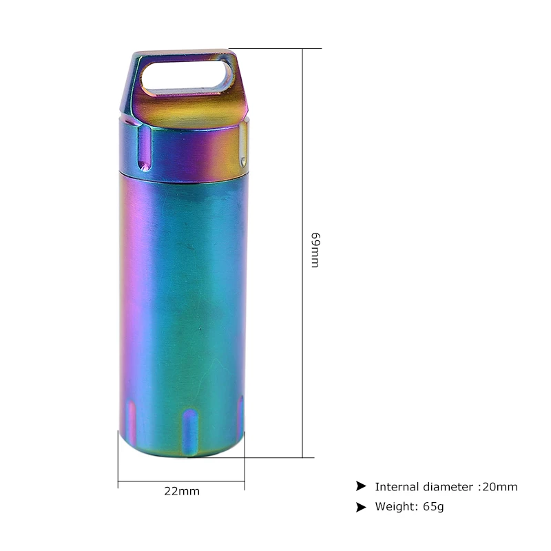 Airtight Watertight Storage Container Dry Box Seal Bottle For Cigarette Case Pill Capsule Fob Emergency Medicine Match Battery