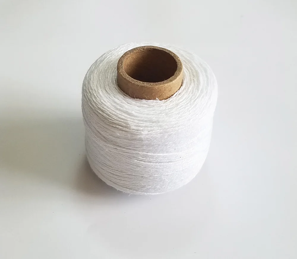 White 100% Linen Sewing thread twine cords 2(3)-Ply yarn for Knitting embroidery crochet accessory DIY