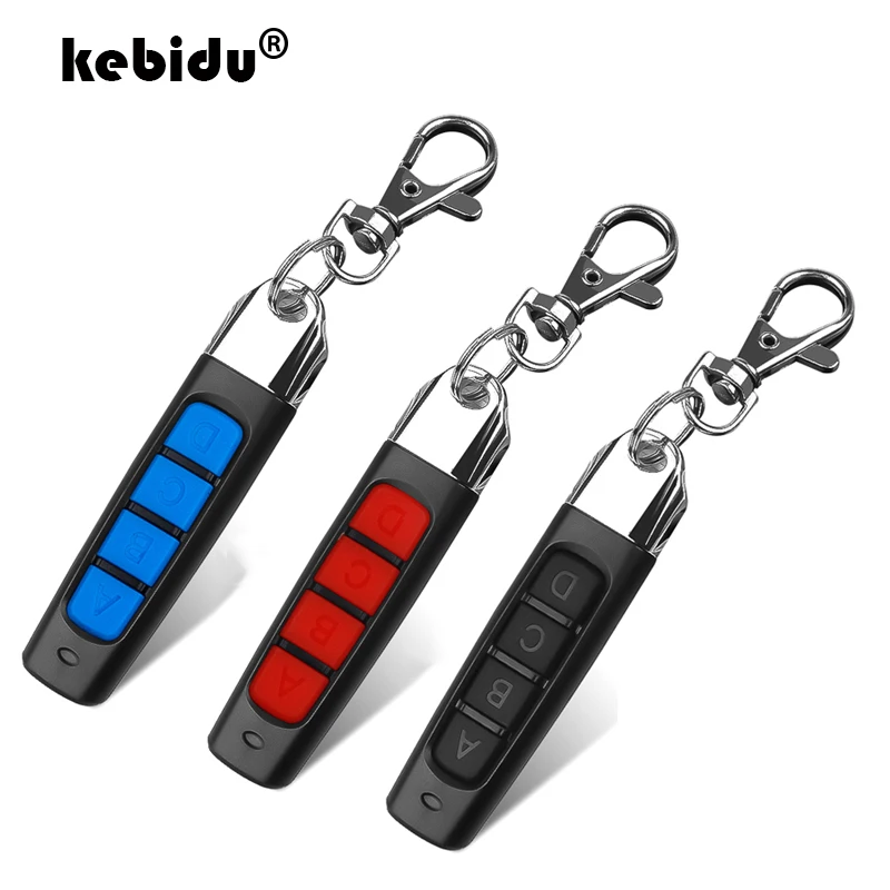 Kebidu بوابة جراج باب التحكم عن بعد 433 ميجا هرتز زوج السيارات نسخة عن بعد 4 أزرار مفتاح باب المرآب فتاحة ناسخ ريموت كنترول