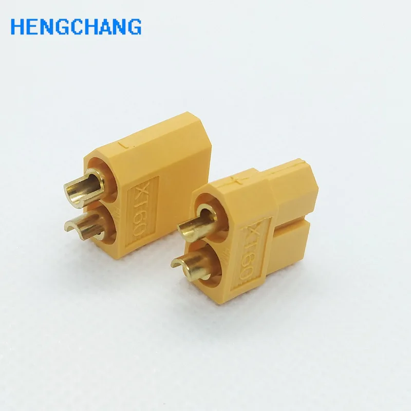 10pcs/lot XT60 Yellow Battery Connector XT60 Male Female Gold Plated Connector for RC Lipo Battery