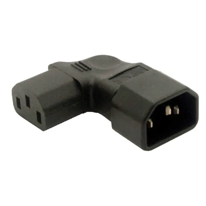 C 13 IEC 320 C13 to C14 C 14 Male to Female Extension Vertical Right Angled Power Adapter for LCD LED Mount TV