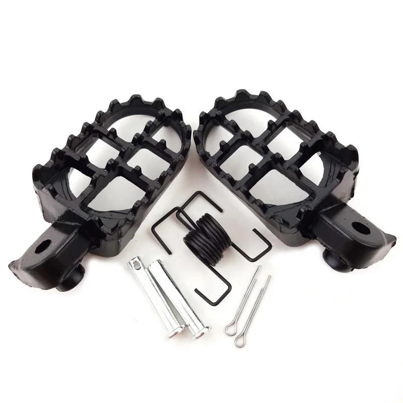 XLJOY Aluminium Black Footrest Foot Pegs Footpeg For Yamaha PW 50 80 PW50 PW80 TW200 Pit Dirt Motor Bike Motorcycle