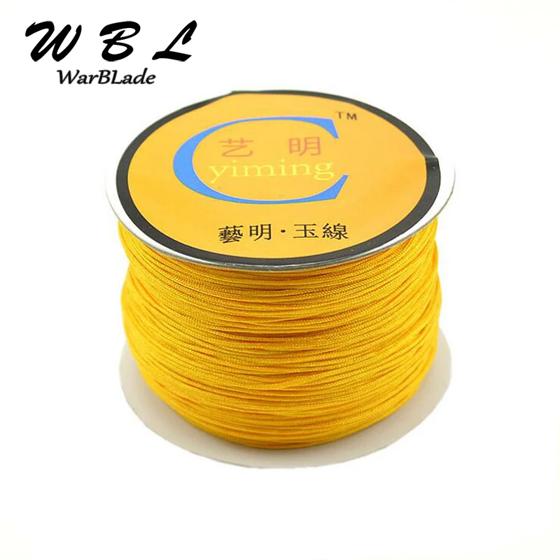 100M 0.8mm 1mm 1.5mm 2mm Nylon Cord Jewelry Making Accessories Cotton Cord Thread String DIY Tassels Beading Braided Bracelet