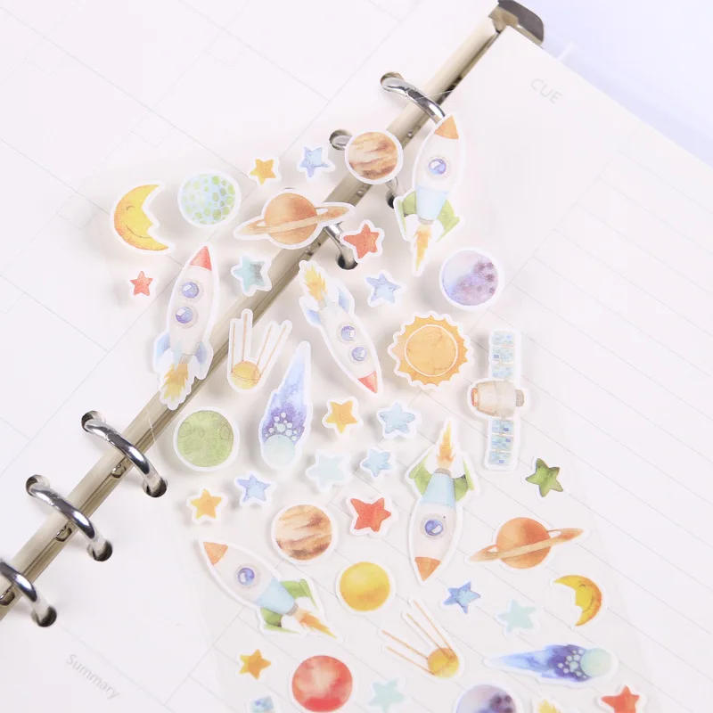 Heart Balloon Car Decorative Washi Stickers Scrapbooking Stick Label Diary Stationery Album Stickers