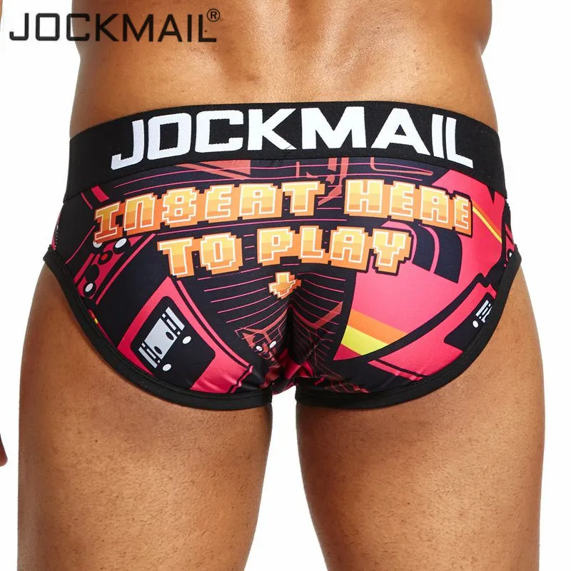 JOCKMAIL-ropa interior sexy para hombre, calzoncillos con estampado divertido, Cuecas, Gay, caliente