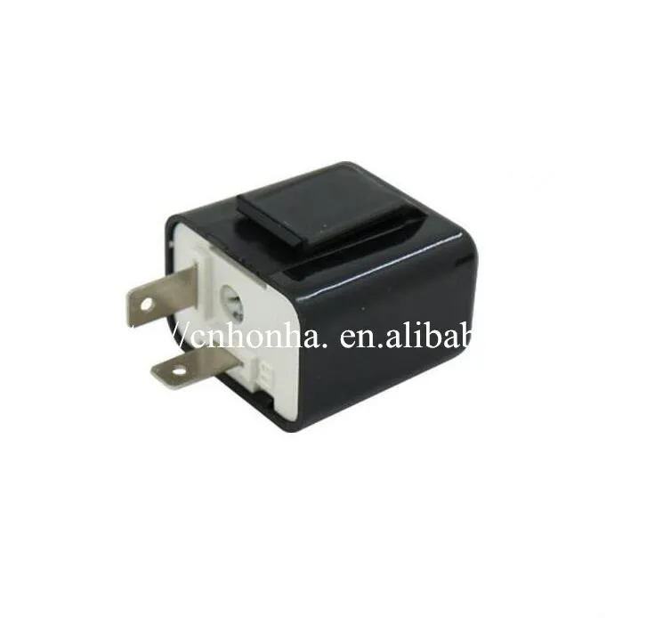 Black Auto car-styling car styling 12V 2 Pin Adjustable Frequency LED Flasher Relay Motorcycle Turn Signal Relays