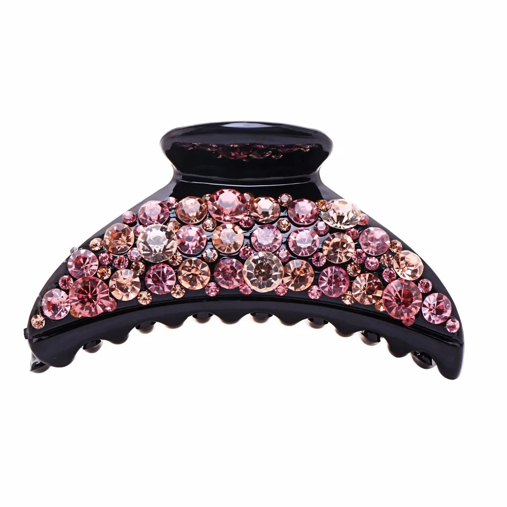 9cm Hair Claw Rhinestone Hair Accessories Hair Clip for Fine Hair Women and Girls