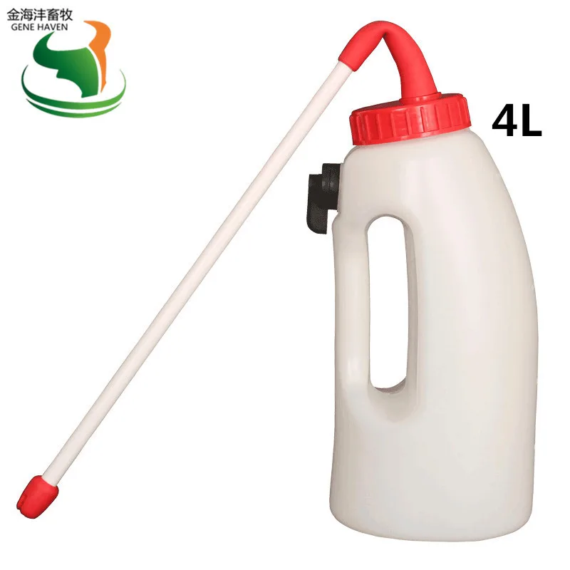 

4L longitudinal PE material stomach tube oral calf drinking medicine bottle feeding milk bottle