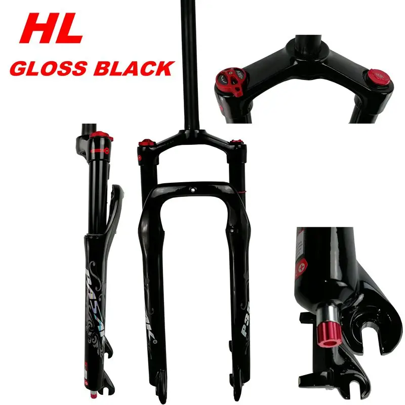 MTB Moutain 26inch Bike Fork Fat bicycle Fork Air Gas line Locking Suspension Forks Magnesium Aluminium Alloy 26