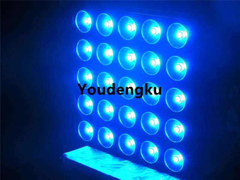 6 pieces Disco club light Blinder 5 x 5 rgbw led square matrix audience blinder light 25X10W rgbw led matrix audience light