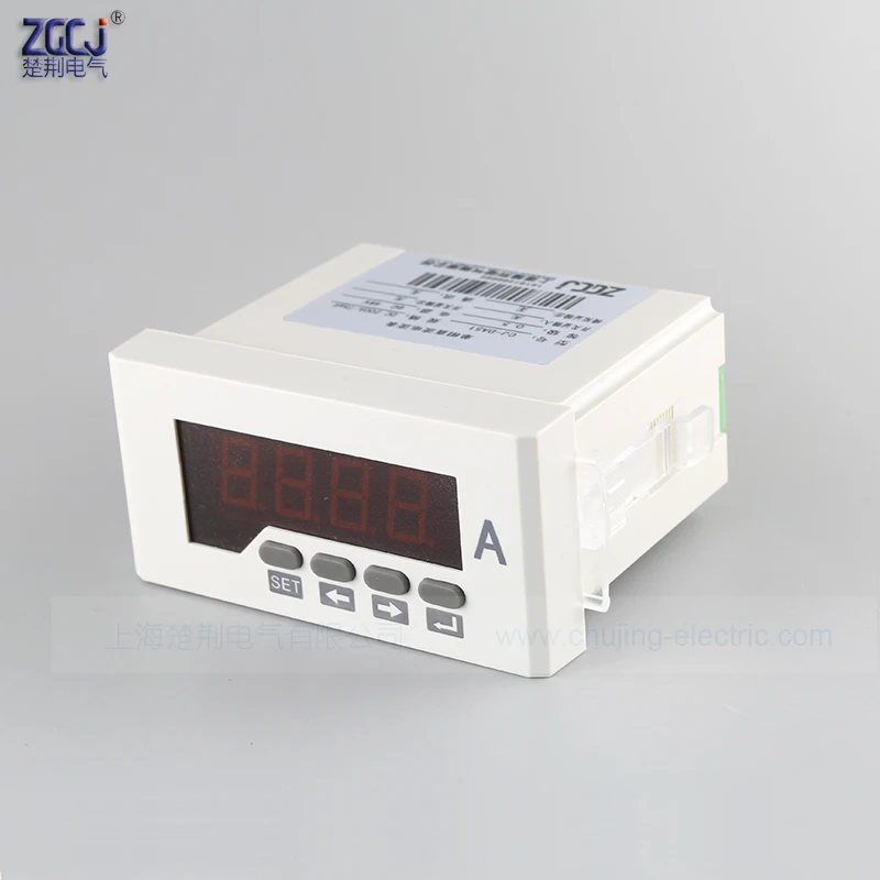 Digital DC ampere meter with 2 relays output range DC 0-5A current meter with alarm output CJ-DA51-2O with switch signal output