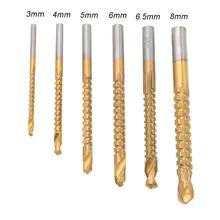 6pcs Titanium Coated HSS Drill Bits #4