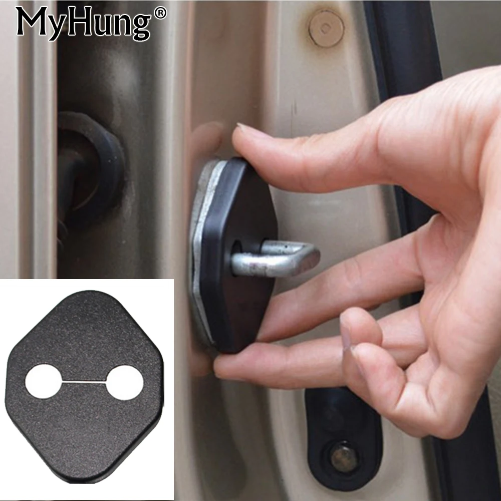 Car Door Lock Cover For TOYOTA COROLLA-EX  CAMRY 2012 VIOS 2005 2006 RAV4 2013 CRV Odyssey for mazda 3 (06-10) 4pcs car styling