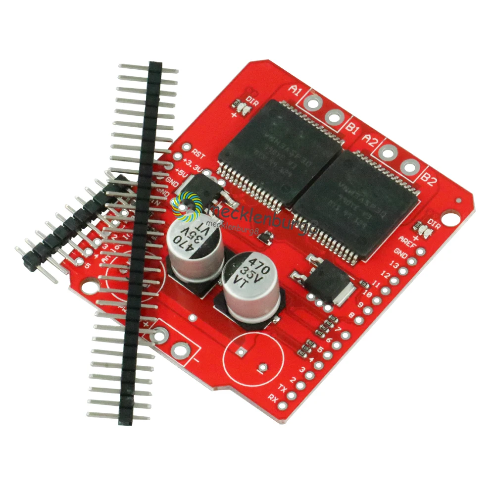 

Dual VNH2SP30 Stepper Motor Driver Module 16V 30A Moto Shield Replace L298N for Arduino