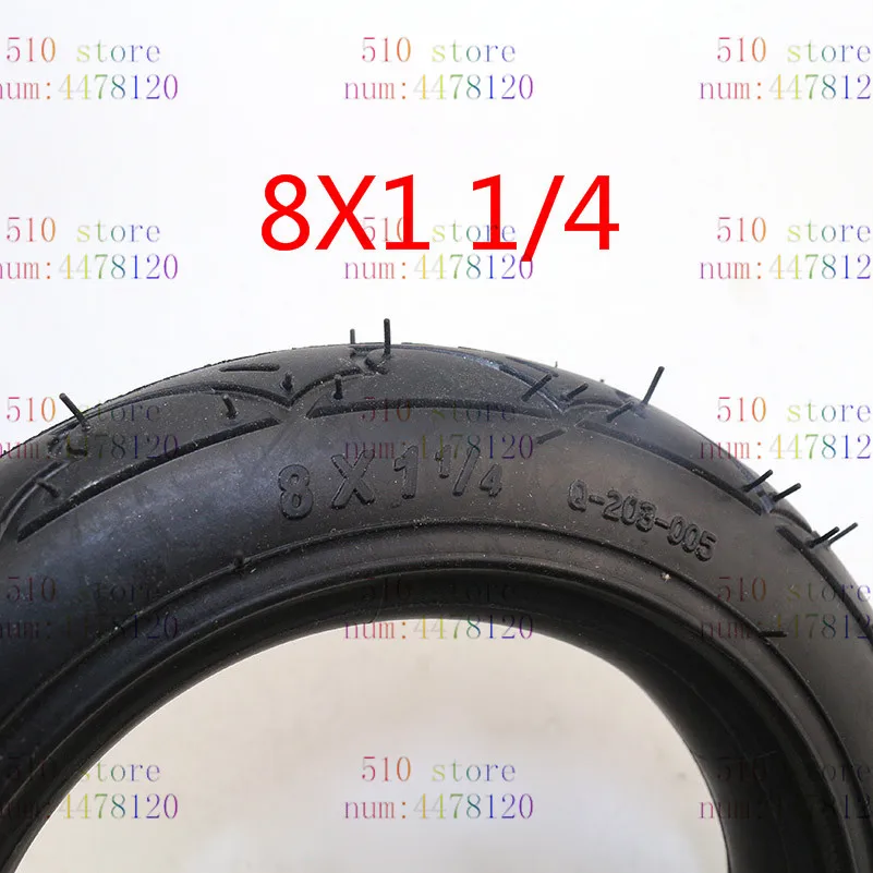 Высокопроизводительная 8X1 1/4 шина для скутера и комплект внутренней трубы изогнутый клапан подходит для складного велосипеда электрическая/газовая 8-дюймовая шина