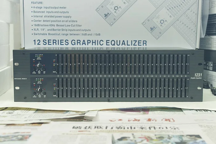 TKG etapa 1231 equipo de dj audio sistema de sonido de gestión sepaker ecualizador gráfico doble canal 31 bandas Karaoke 1231 ecualizador