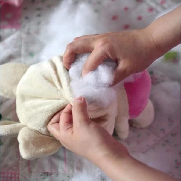 عالية مرونة رقيق ملء القطن fiberfill PP القطن DIY وسادة الداخلية محشوة لعبة وسادة محبوكة النسيج المواد 200 جرام/وحدة