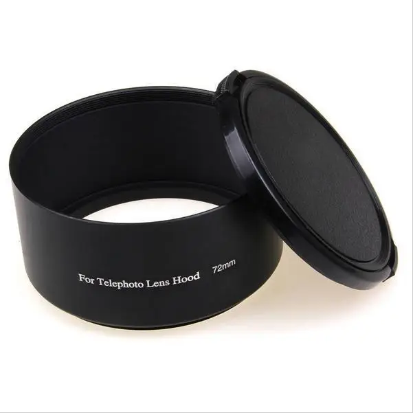 49-72mm 49mm 52mm 55mm 58mm 62mm 67mm 72mm 77mm Tele Metal Lens Hood For Canon Nikon Sony Tamron Sigma Olympus + free Lens cap