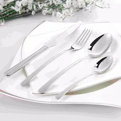 Cozy Zone Cutlery Set Stainless Steel 24 Pcs Dinner Set Classic Beautiful Tableware Knife Fork Dinnerware Set Quality Dining Set