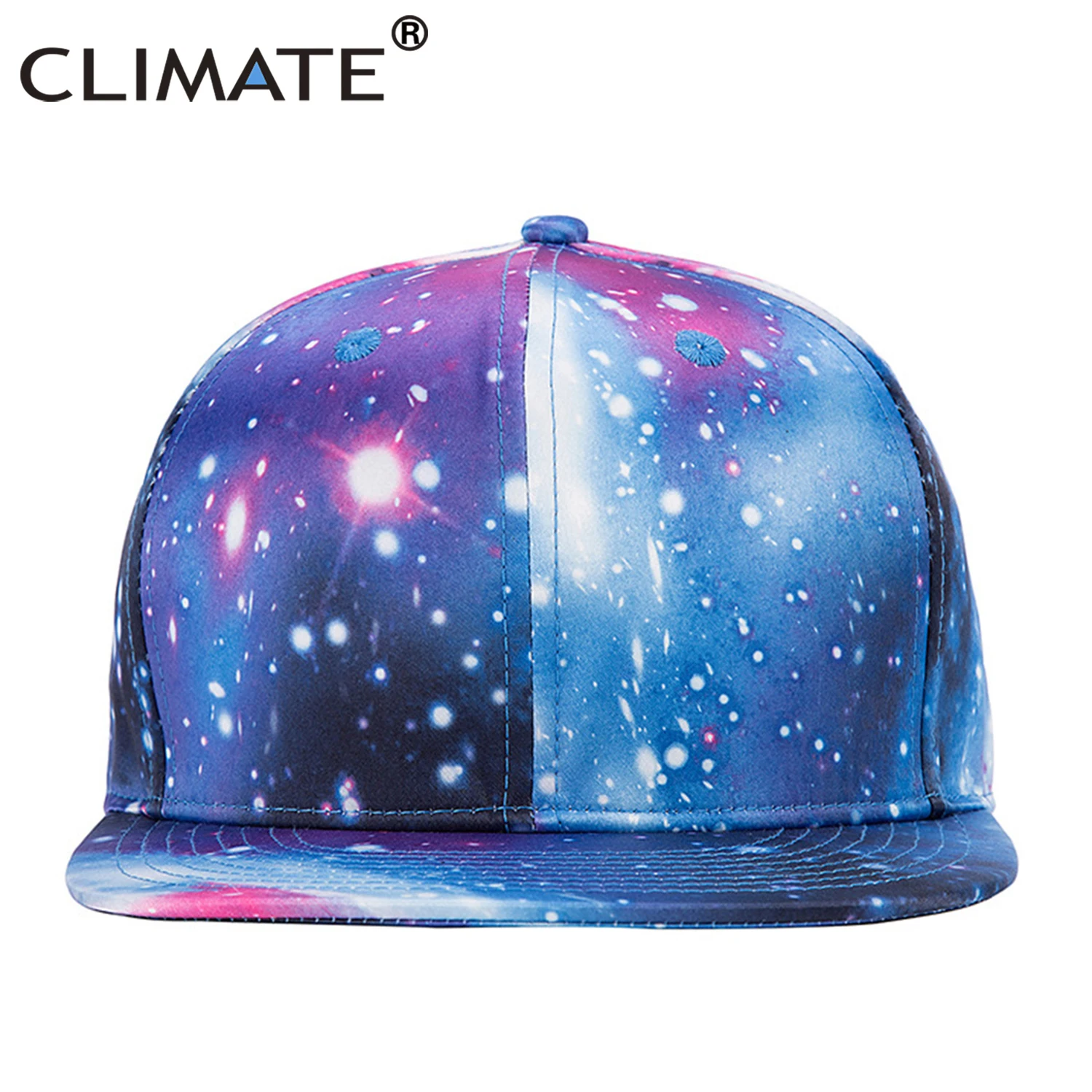 CLIMATE 3D Printing Hip Hop Snapbacks Cap Hat Streetweat Rapper Cap Hat 3D Outer Space Galaxy Caps Street Dancer Dance Caps Hat