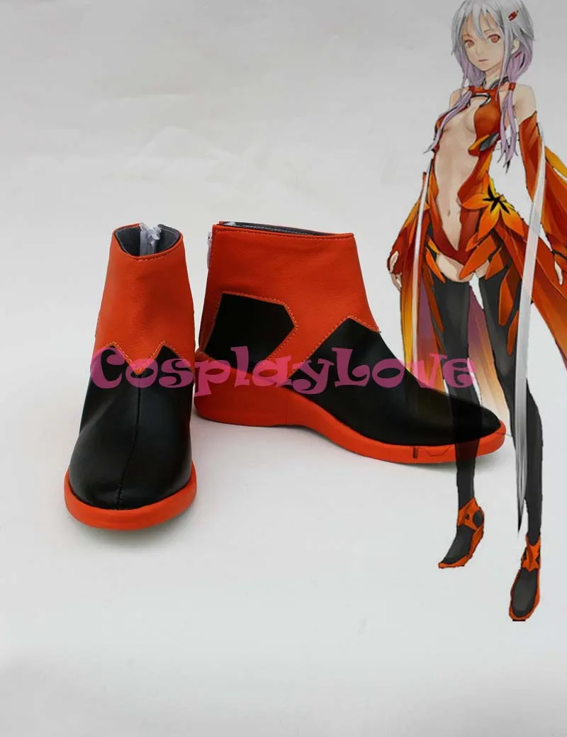 

GUILTY CROWN Inori Yuzuriha Red Cosplay Shoes Boots Custom Made For Halloween Christmas Festival CosplayLove