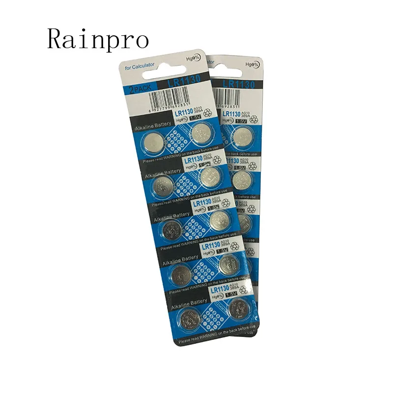 10 sztuk/partia AG10 LR1130 LR1131 bateria alkaliczna 389 przycisk baterii.