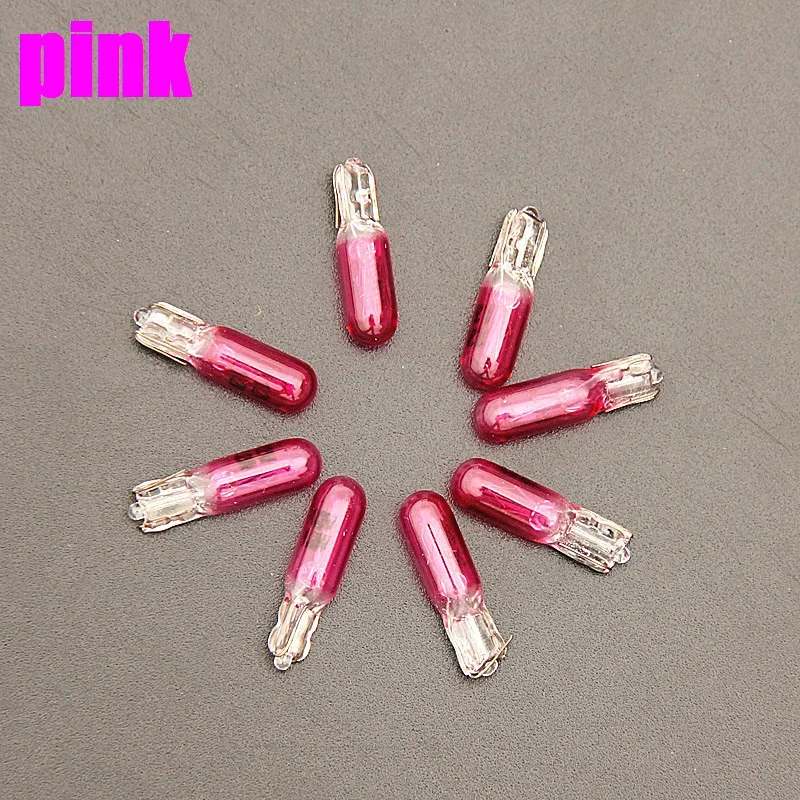10pcs W2W T5 12V 1.2W clear car interior bulb instrument lights halogen lamp
