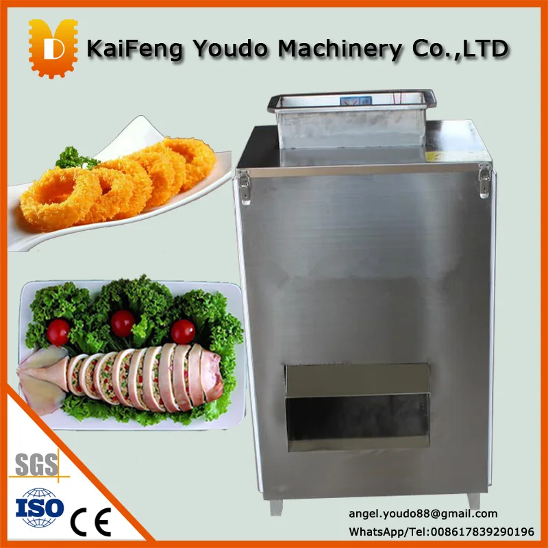 UDYY-300 sleeve-fish cutting machine/stainless steel squid,fish slicer