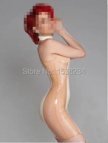 فستان من اللاتكس فستان مطاطي شفاف وأبيض فستان صيفي للحفلات