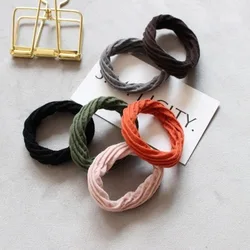 1PCS Hot Sale Random Color Girls Colorful Elastic Lovely Kids Children Hair Ropes Ponytail Elastic Hair Bands Headwear