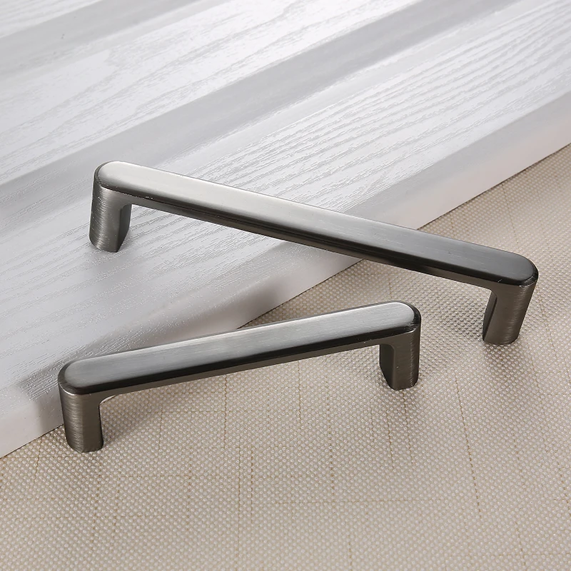 AOBT Kitchen Cabinet Storage Handles Matte Black Dressers Cupboard Door Pulls Drawer Knobs Wardrobe Bedroom Furniture Hardware