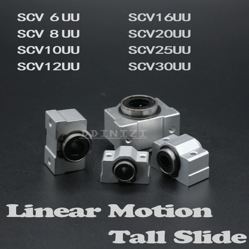 1pcs SC16VUU SC16V SCV16UU SCV16 16mm Linear Bearing Bushing Short Sliding Block LM16UU Linear Bearing For 16mm Linear Shaft