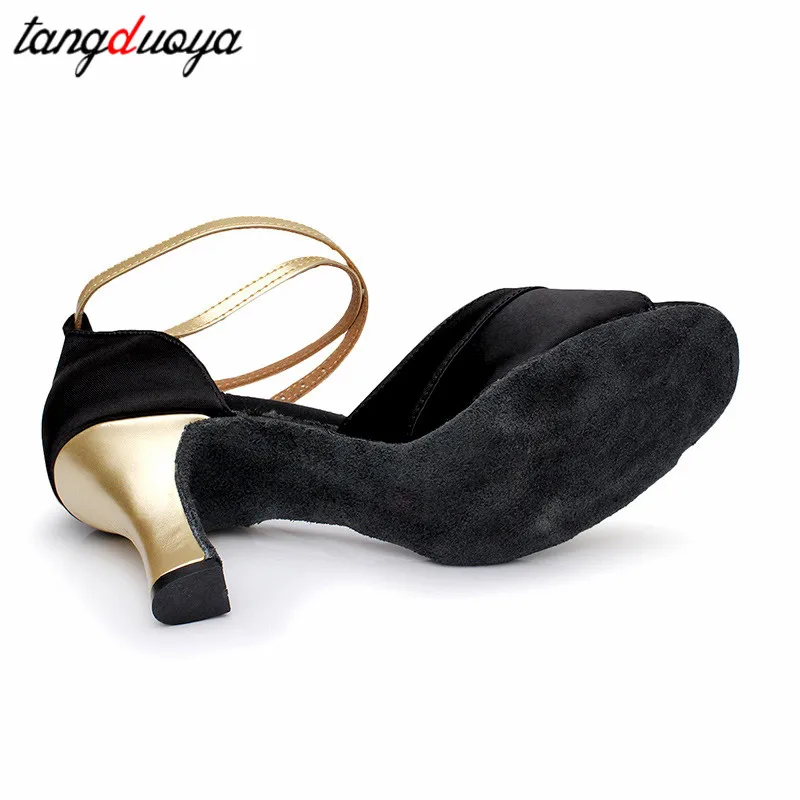 ballroom dance shoes women professional dance shoes latin woman open toe heels women dancing shoes heels 5/7cm sapato feminino