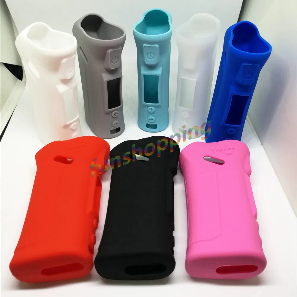 Colore di alta qualità casuale per Target 75 W TC Box Mod custodia in silicone/manica/pelle/copertura/adesivo per Vaporesso Target 75 W Box Mod