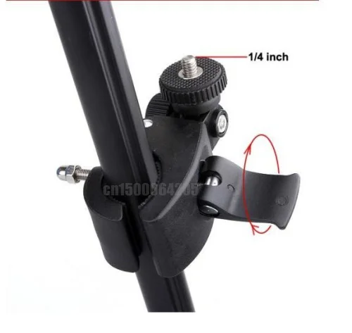 Camera Super Clamp Roll Bar Seat Post TILT Tripod Mount 4 Flip hd Kodac Drift Gopro Contour