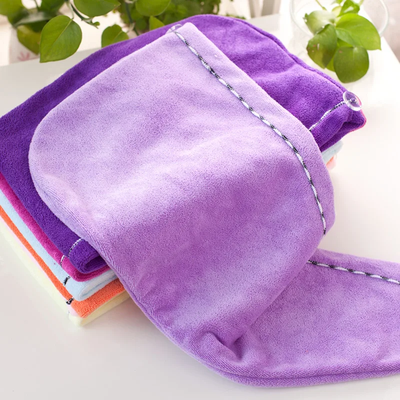 

Super Absorbent Microfiber Bath Towel for Women, Quick-Drying Cap, Salon Towel, Wear a Thick, Dry Hair Cap, 25x65cm