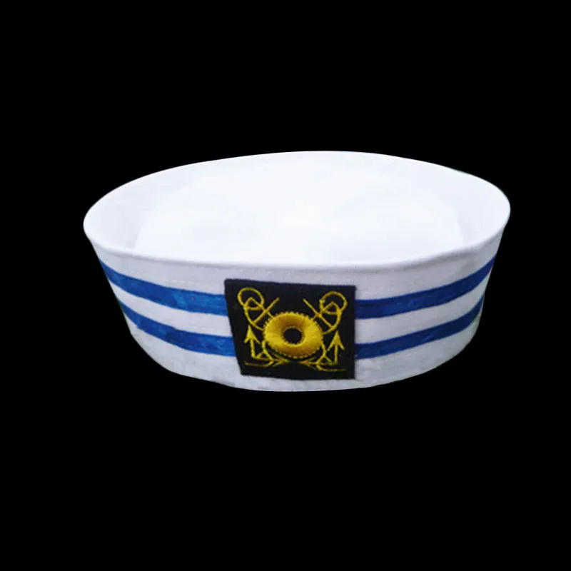 Sailors Ship Boat Captain Military Hat Navy Marine Cap With Anchor Sea Boating Nautical Fancy Dress Cosplay Army Cap BH