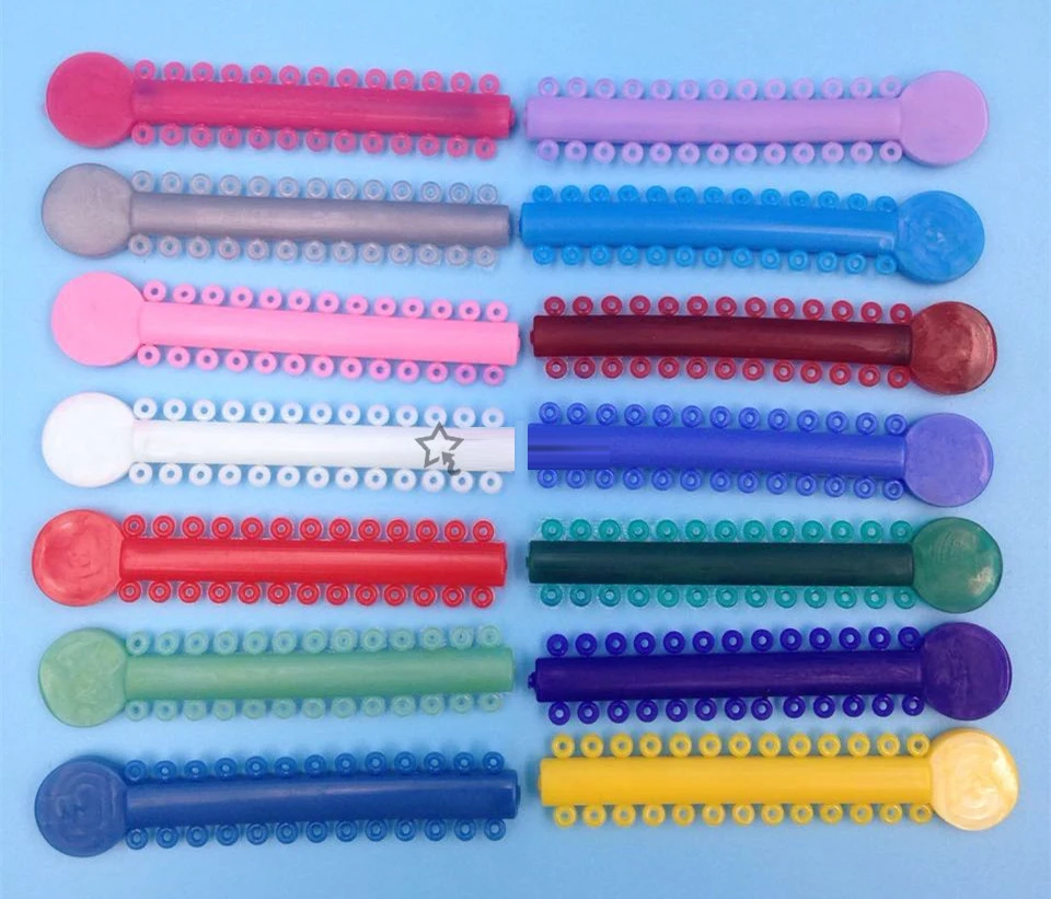 NO.31#-36# Dental Orthodontic Materials Color Ligature Ties Rubber Band Elastic Dentist Products