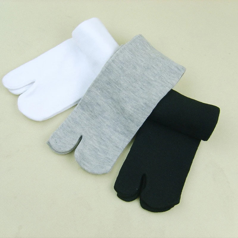 1Pair Women Men Cotton Blend Japanese Style Kimono Flip Flop Slipper Split Toe Socks Summer Ninja Toe Tabi Foot Finger Sock