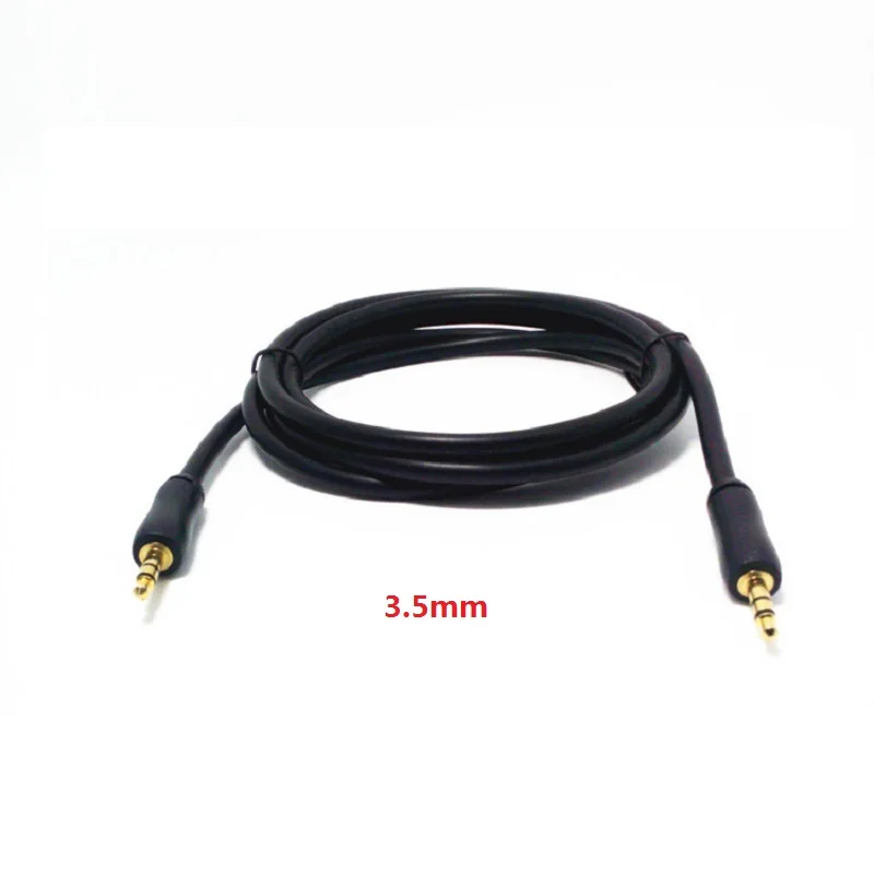 Banhado a ouro 3.5mm alta blindagem adaptador de cabo áudio macho 3.5mm estéreo cabo aux cabo fone de ouvido 1.5 metros