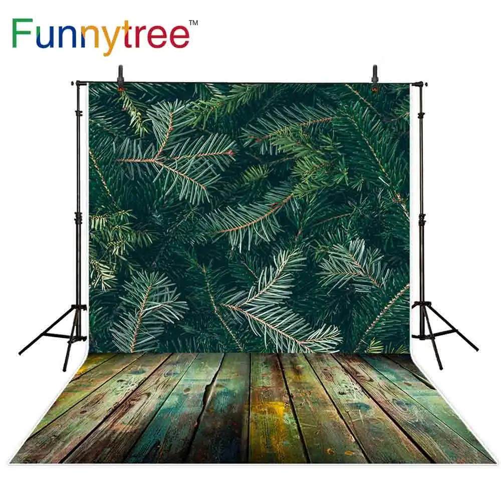 Funnytree photocall background jungle party birthday summer holiday wooden floor damp tropical photography backdrop decoration