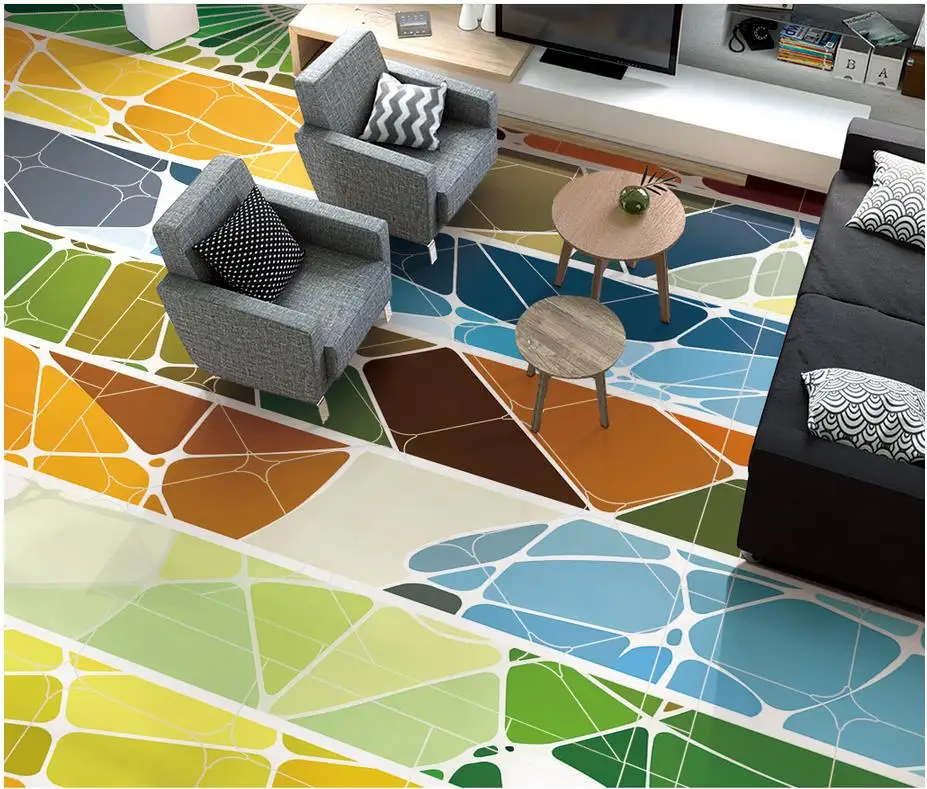 

Simple and stylish abstract parquet flooring floor wallpaper 3d for bathrooms Home Decoration 3d wallpaper waterproof