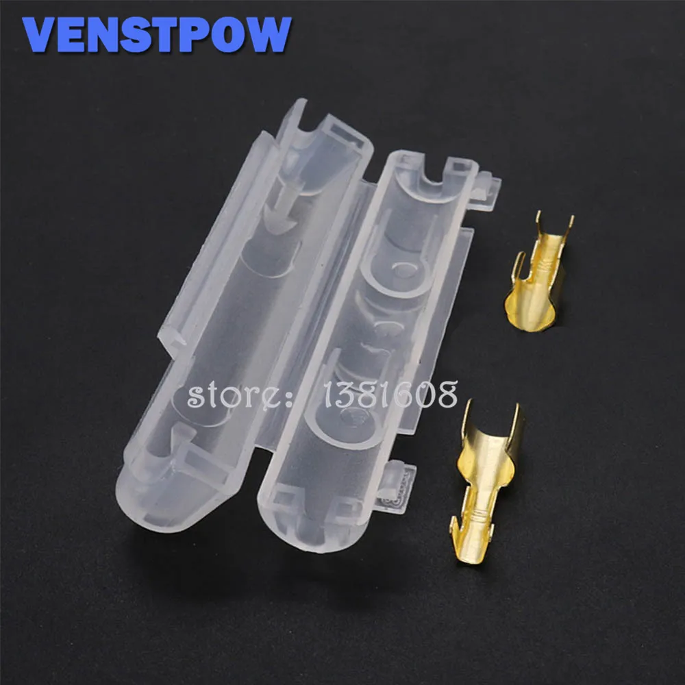 5pcs DJ90024 Double Tube Fuse Box with Terminal, Hernia Lamp Accessories for Car Motorcycle