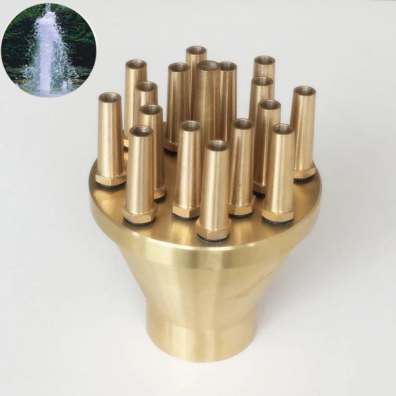 

1" 1.5" 2" Straight Jet Sprayer Pond Music Brass Fountain Nozzles