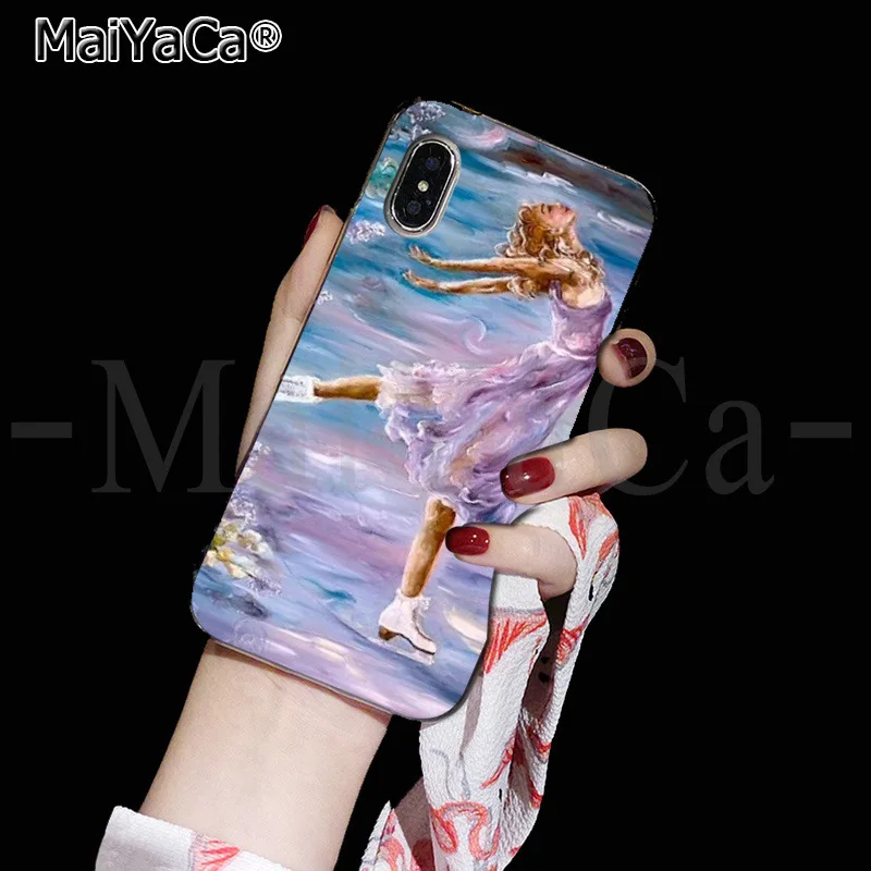 MaiYaCa Figure skating and Ice Skating New Arrival Phone Ultrathin Case for Apple iPhone 8 7 6 6S Plus X XS max 5 5S SE XR