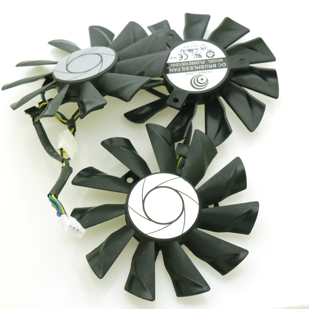 3pcs/lot PLD09210S12HH DC12V 0.40A 85mm VGA Fan 4Pin For MSI GTX1070 GTX1080 GTX1070TI DUKE 8G Graphics Card Cooling Fan