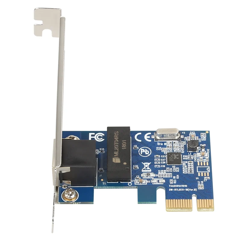 DIEWU 1000Mbps Gigabit Ethernet PCI-E Network Card 10/100/1000M RJ-45 LAN Adapter Converter Network Controller TXA059