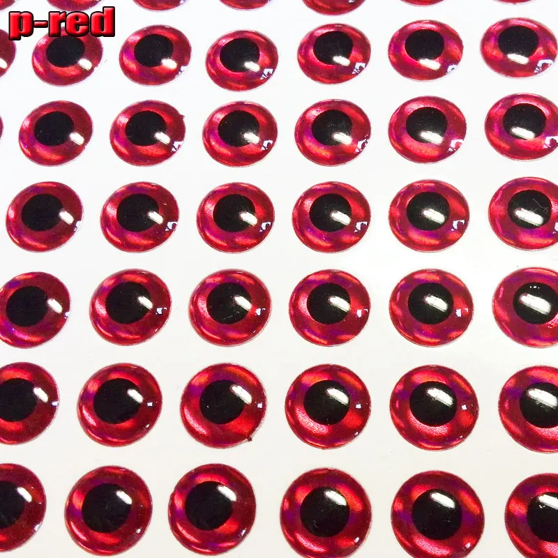Señuelo de pesca 3D rojo con ojos realistas y pegamento suave